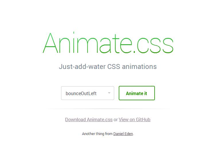 Animate.css一款跨浏览器的CSS3动画库