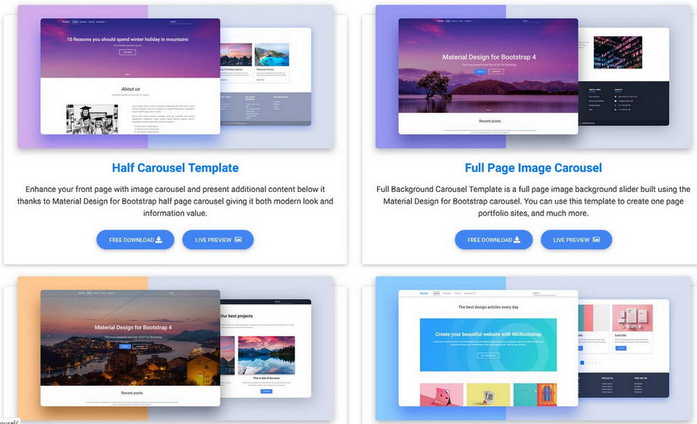 mdbootstrap一套基于Bootstrap响应式扩展框架
